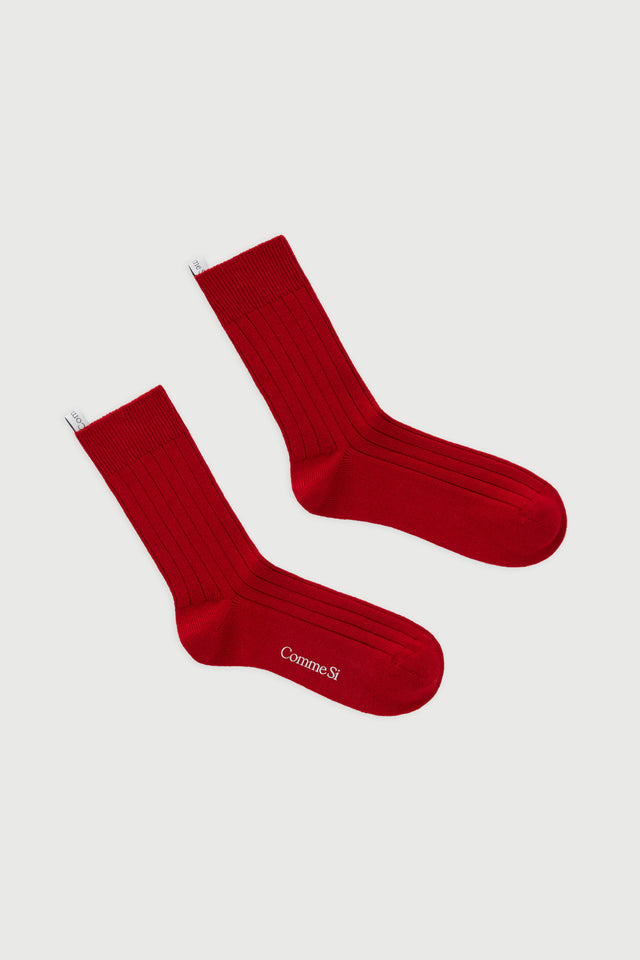 Comme Si x USM The Merino Wide Rib Sock